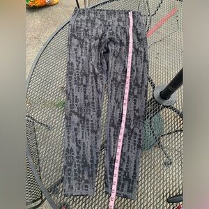 Varley Black and Gray Patterned Leggings